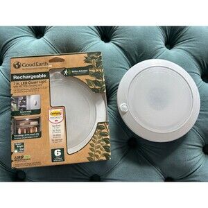 Good Earth Lighting Rechargeable LED Tap Lights 2 Pieces New In Box NIB
